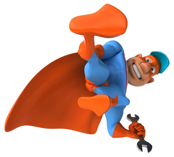 Fun cartoon superhero — Stock Photo, Image