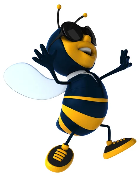 Leuke cartoon bee — Stockfoto