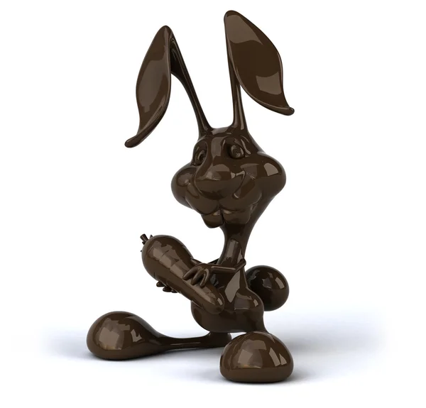 Divertente coniglio cartone animato — Foto Stock