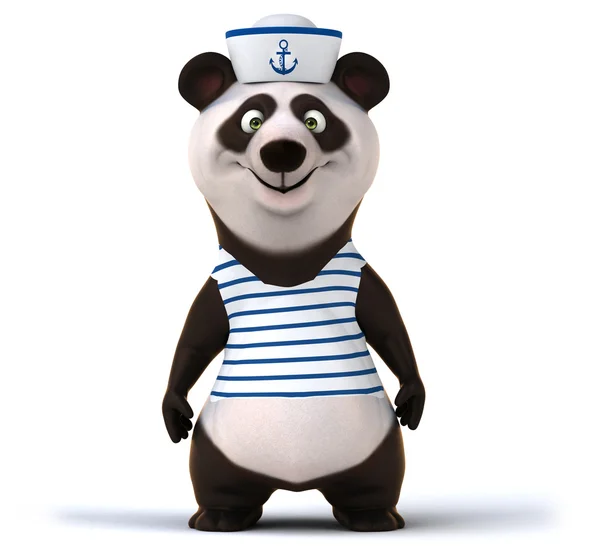 Urso panda divertido — Fotografia de Stock