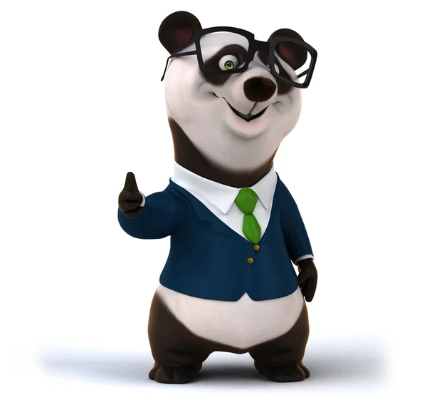 Fun business panda — Stock Photo, Image