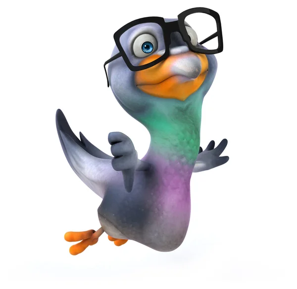 Funny cartoon pigeon — Stock Photo, Image