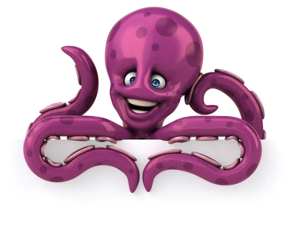 Funny cartoon octopus — Stock Photo, Image