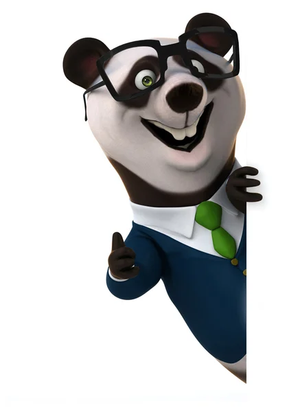 Divertente business panda — Foto Stock