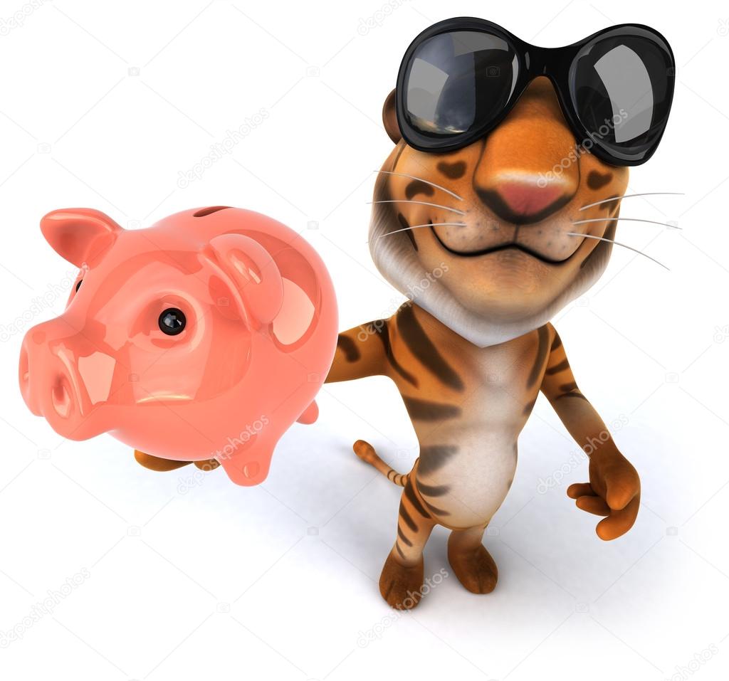 Comprar Hucha grande con diseño de tigre para niños, capacidad de año,  ahorro de dinero, tarro de ahorro de monedas de dibujos animados, regalo de  Año Nuevo, 2022