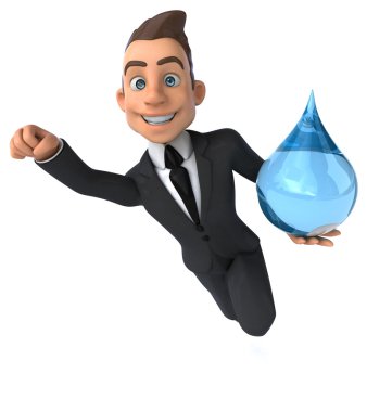 Eğlenceli karikatür işadamı