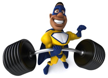 süper kahraman ağırlıkları ile eğlenceli