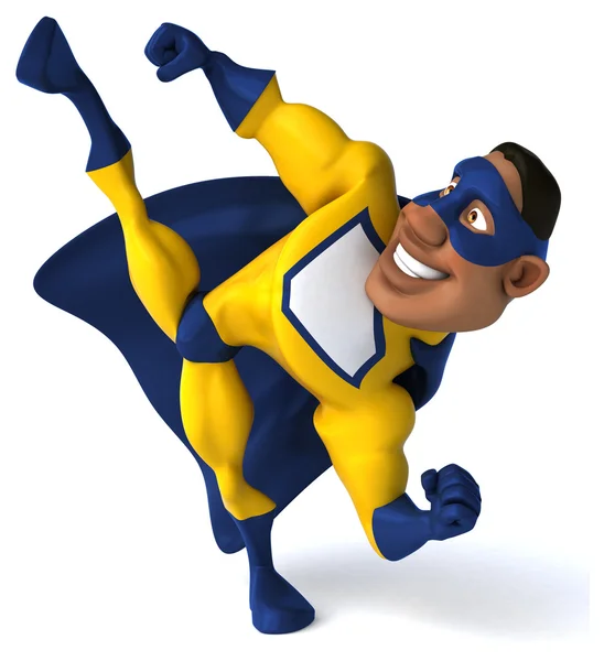 Fun superhero in mask — Stock Photo, Image