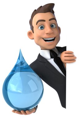 Eğlenceli karikatür işadamı