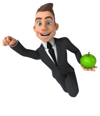 Eğlenceli karikatür işadamı