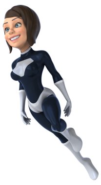 kadın süper kahraman eğlenceli