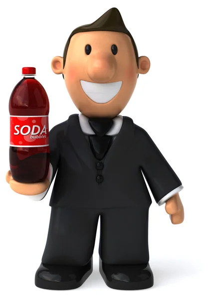 Fun cartoon businessman — Stock Photo, Image