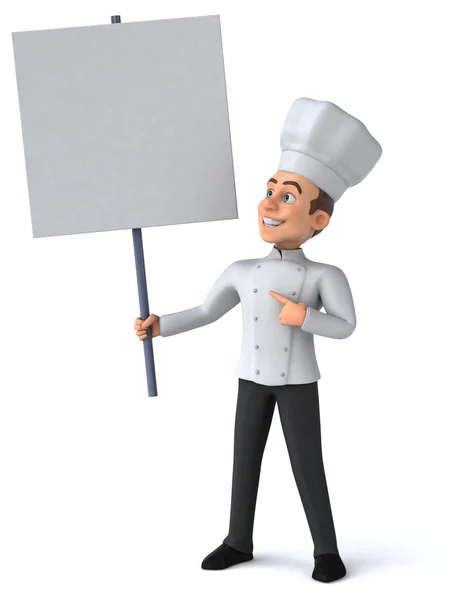 有趣的卡通厨师 — 图库照片