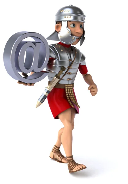 Římský voják symbolem e-mailu — Stock fotografie