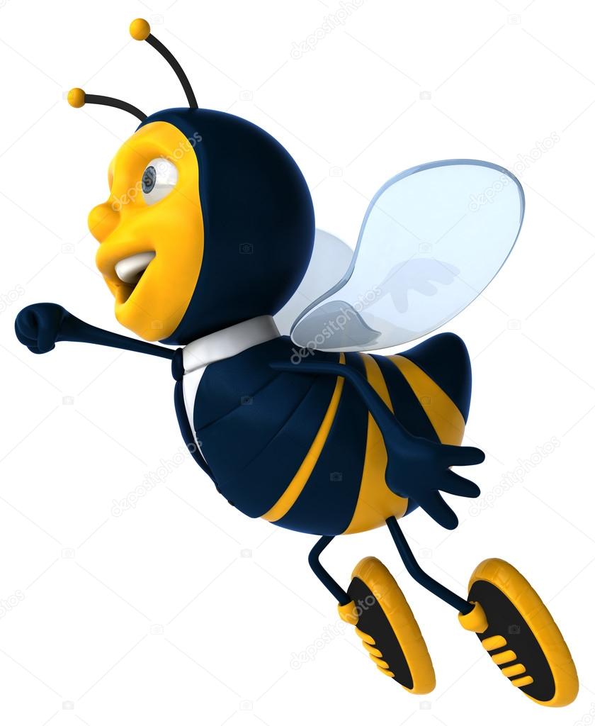 Cartoon fun bee