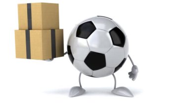 Kutuları ile eğlenceli futbol topu