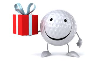 Hediye ile mutlu Golf topu