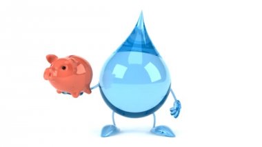 çizgi film su damlası