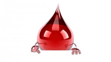 Çizgi film kan damlası ve Pano