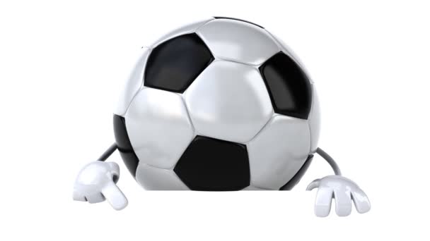 Pano ile futbol topu — Stok video