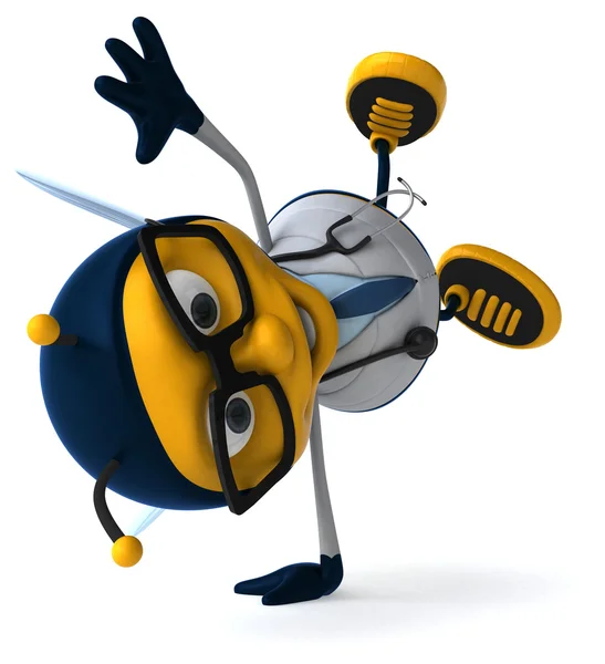 Dibujos animados divertido abeja —  Fotos de Stock