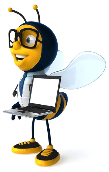 Kreskówka zabawy Pszczoła — Zdjęcie stockowe