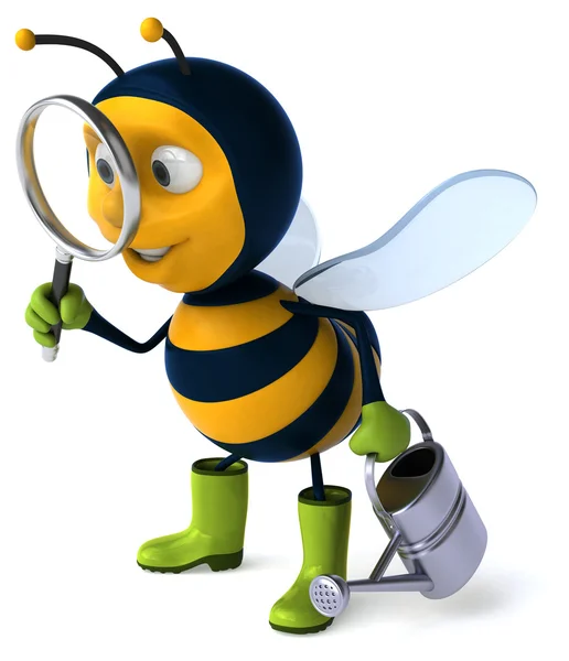 Kreslené zábavy včela — Stock fotografie