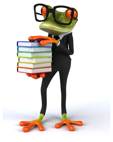 Fun cartoon frog — Stock Photo, Image