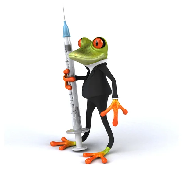 Fun cartoon frog — Stock Photo, Image