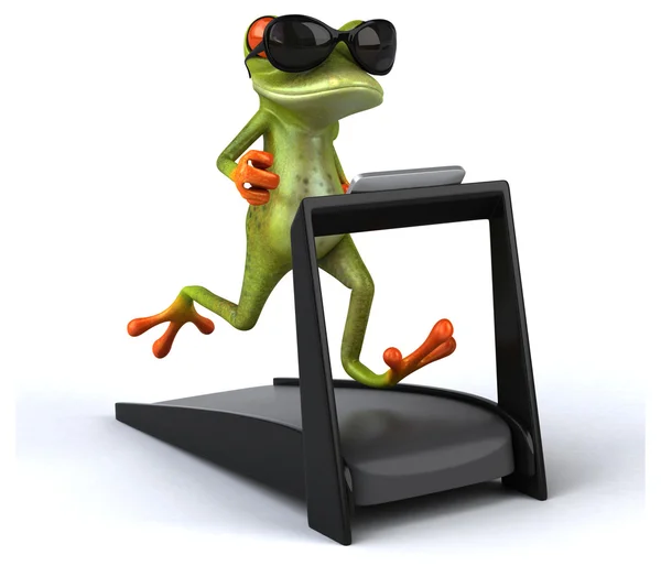 재미 있는 만화 개구리 — 스톡 사진