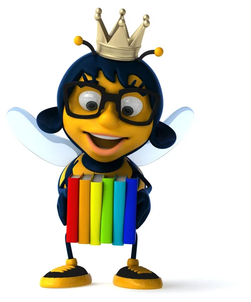 Cartoon fun bee — Stockfoto