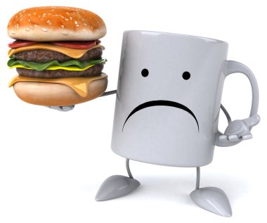 Eğlenceli çizgi film kupa