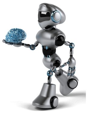 Eğlenceli çizgi film robot