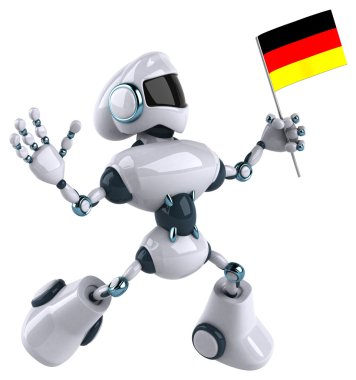 Eğlenceli çizgi film robot