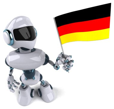 Eğlenceli çizgi film robot