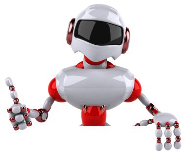 Eğlenceli çizgi film robot