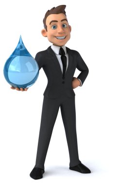 Eğlenceli karikatür işadamı