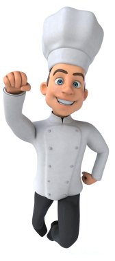 Eğlenceli genç Şef