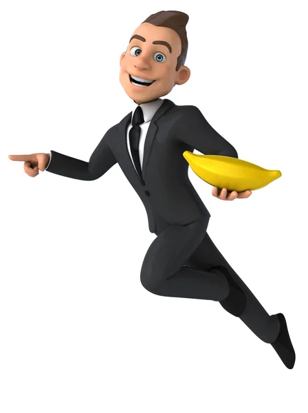 Fun cartoon businessman — Stock Photo, Image