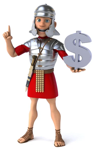 Fun cartoon Roman soldier — Stock Photo, Image