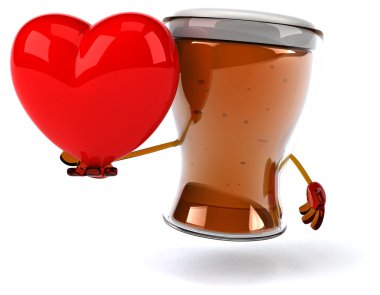 Eğlenceli çizgi film bira cam