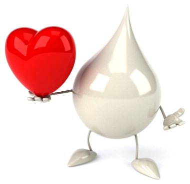 Eğlenceli çizgi film süt damla