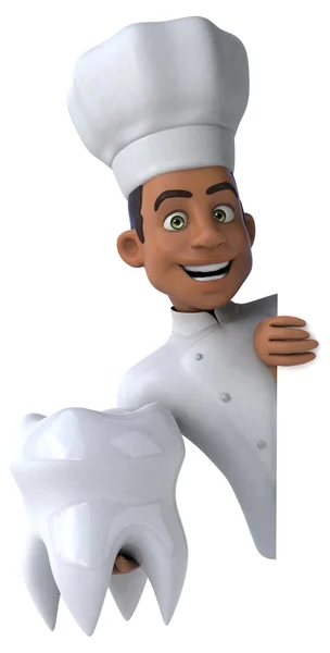 Leuke cartoon chef-kok — Stockfoto