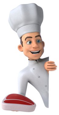 Çizgi film Şef biftek el ile