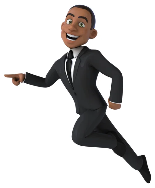 Fun cartoon businessman — Stock Photo, Image