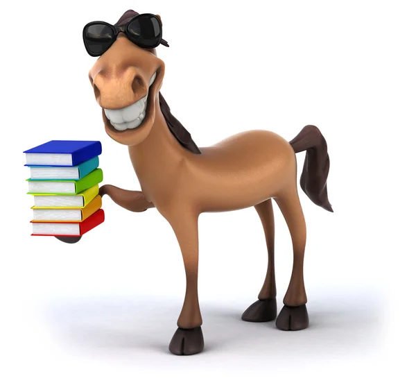 Fun cartoon horse — Stock Photo, Image