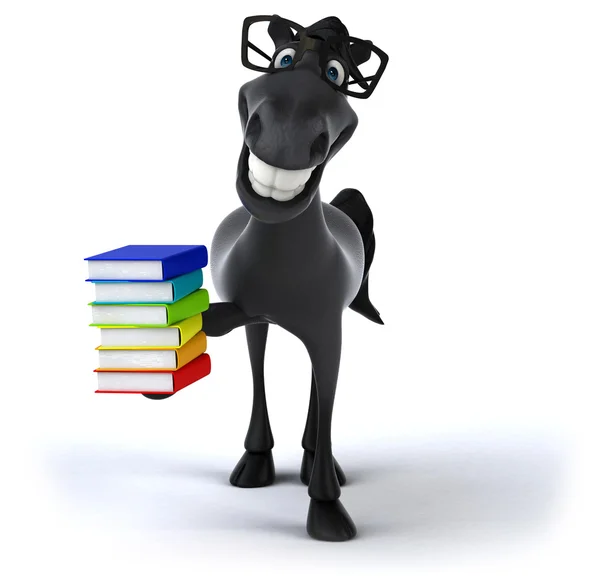 Fun cartoon horse — Stock Photo, Image