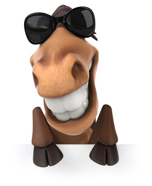 Fun cartoon horse — Stock Photo, Image