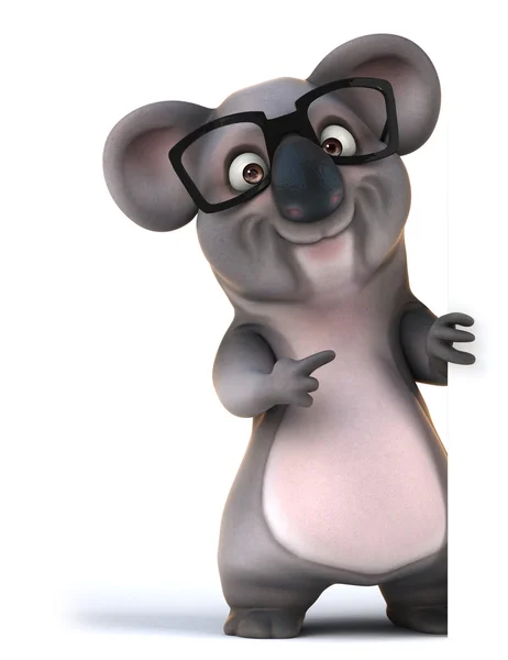 Fun koala in glasses — Stock Photo, Image