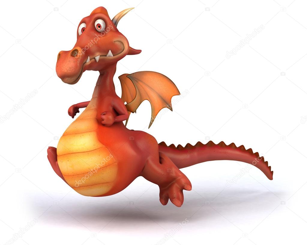 Fun cartoon dragon